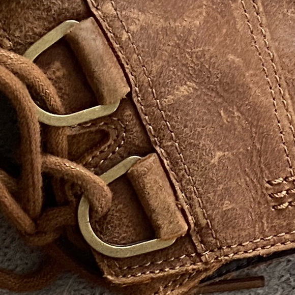 SOREL • Cate Lace Lug Sole Leather Booties • Women’s - Picture 11 of 12